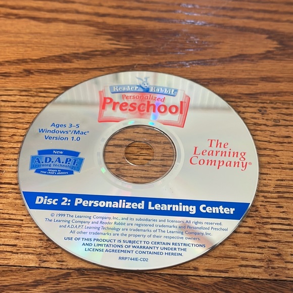 The Learning Company Reader Rabbit Personalized Preschool PC Software - Picture 2 of 4